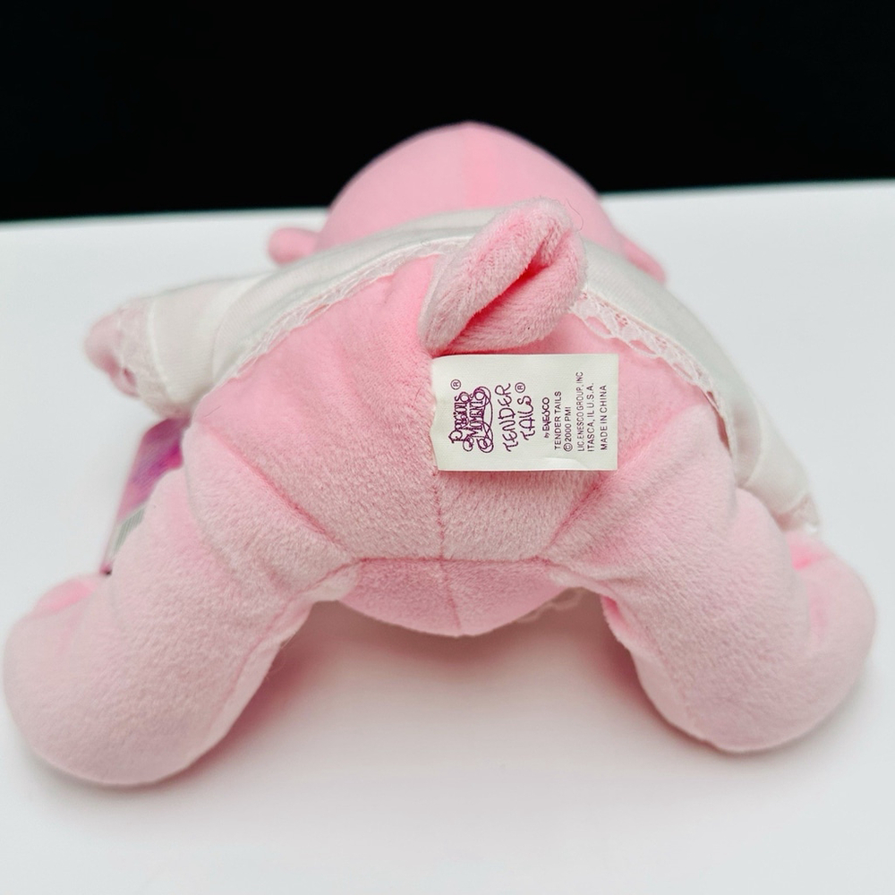 Precious Moments Tender Tails 'I Love My Grandma' Pink Teddy Bear Beanbag w/ Tag - Picture 9 of 11